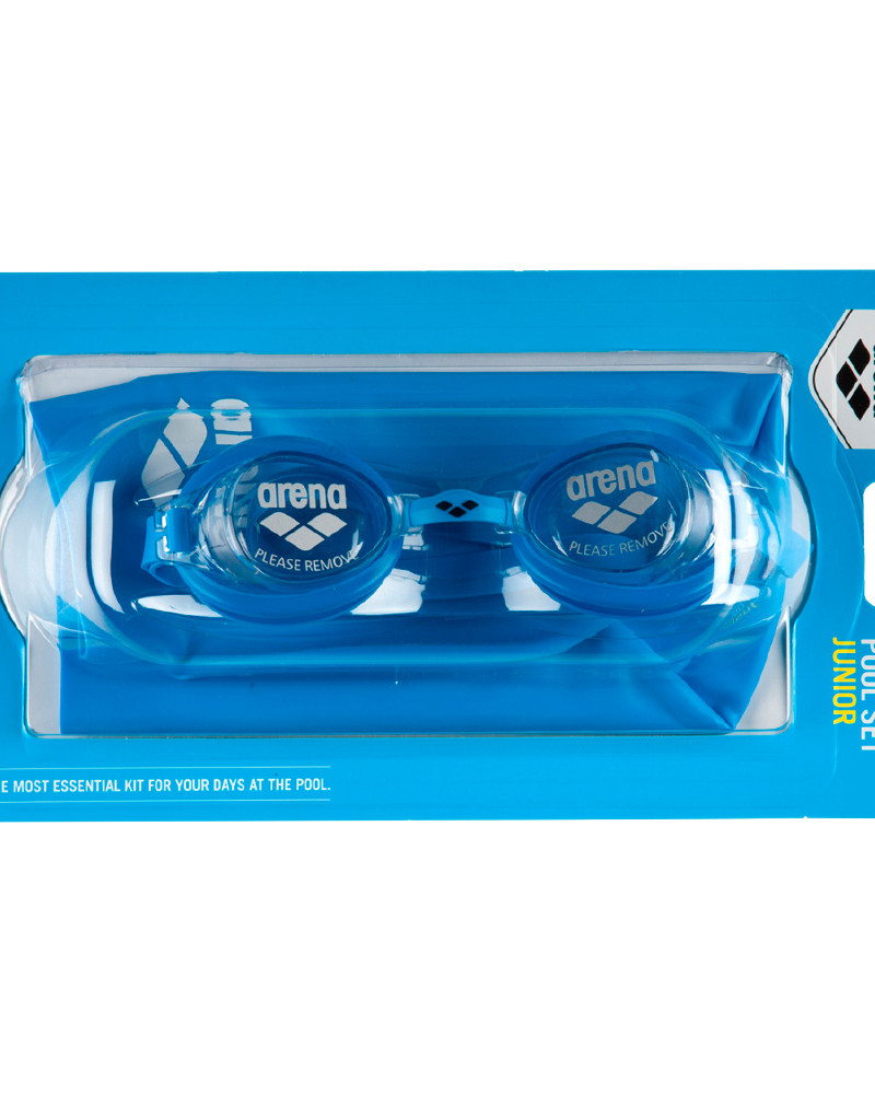 Conjunto (gafas + gorro) Arena Arena Pool Jr Set azul 92423-070