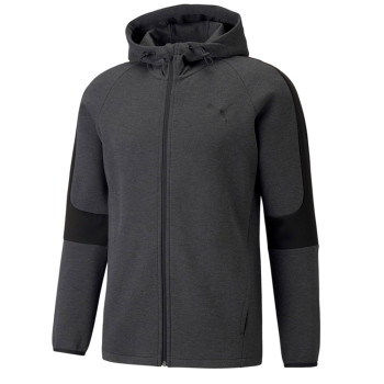 Sudadera para hombre Puma Evostripe Core Fz Hoodie gris 58581207