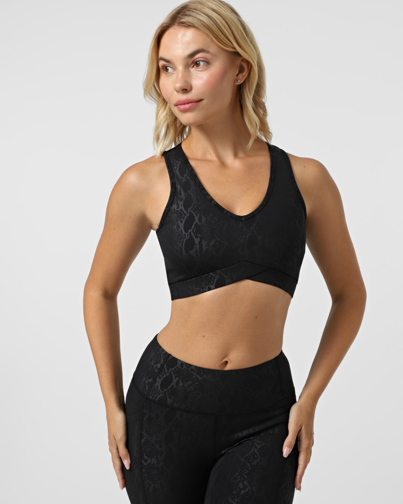 Women's sports bra Evoids Mamba dark grey 312310-020