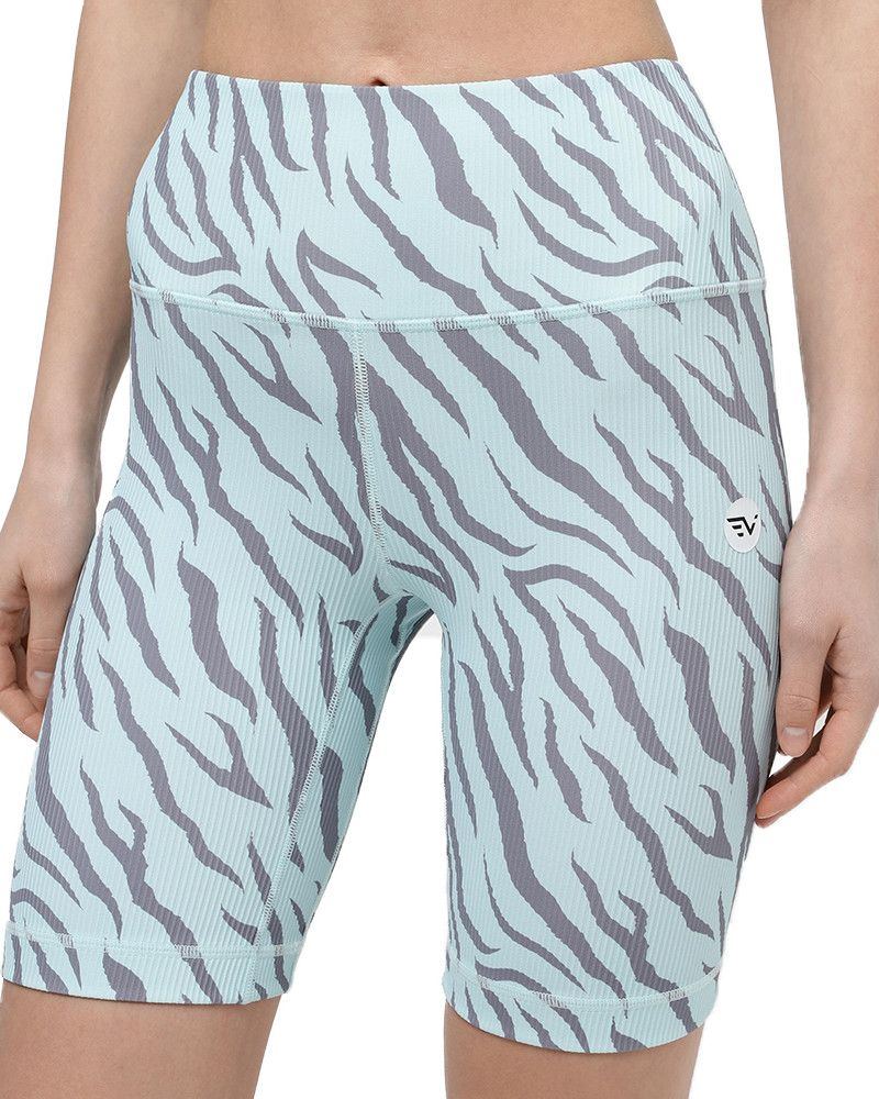 Women's bike shorts Evoids Cheetah light blue 312303-400