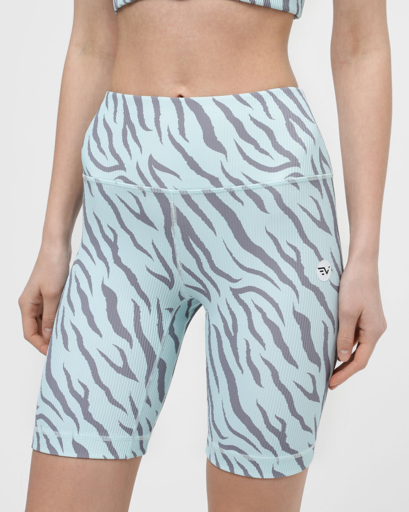 Women's bike shorts Evoids Cheetah light blue 312303-400