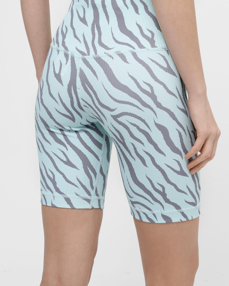 Women's bike shorts Evoids Cheetah light blue 312303-400
