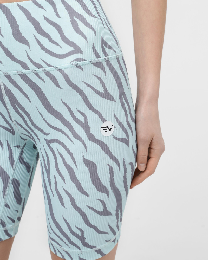 Women's bike shorts Evoids Cheetah light blue 312303-400
