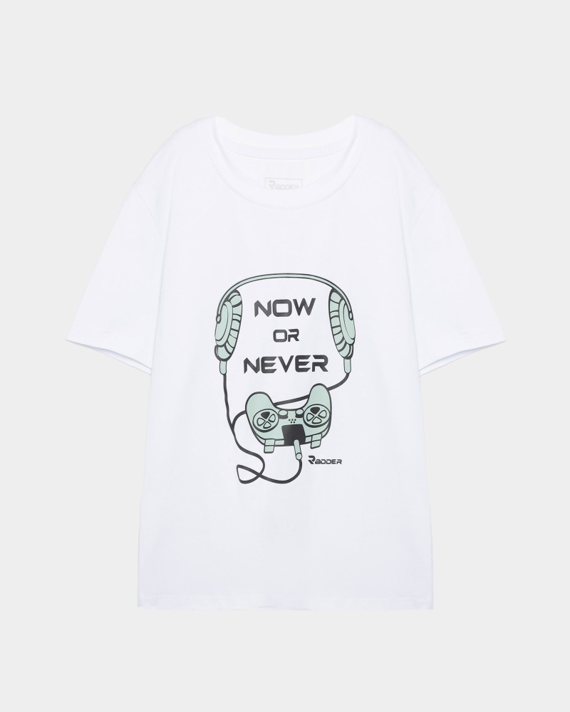 Camiseta infantil Radder Crespi blanca 442465-100