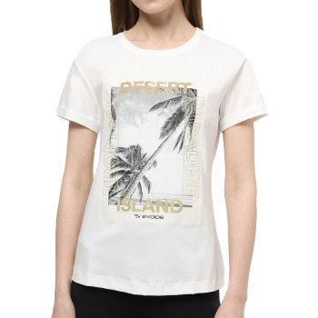 Women's t-shirt Evoids Clarete milky white 552446-121
