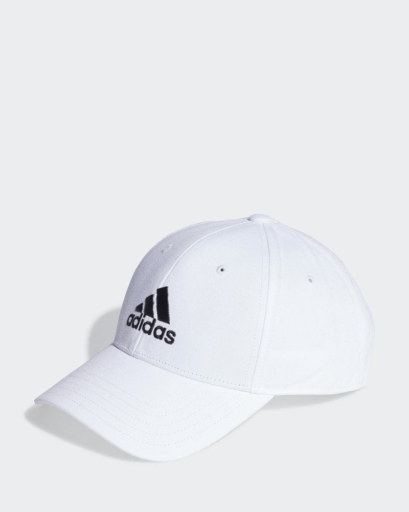 Gorra de béisbol Adidas BBALL CAP COT blanca IB3243