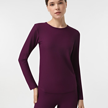 Women's long sleeve t-shirt Evoids Celestra purple 142504-010