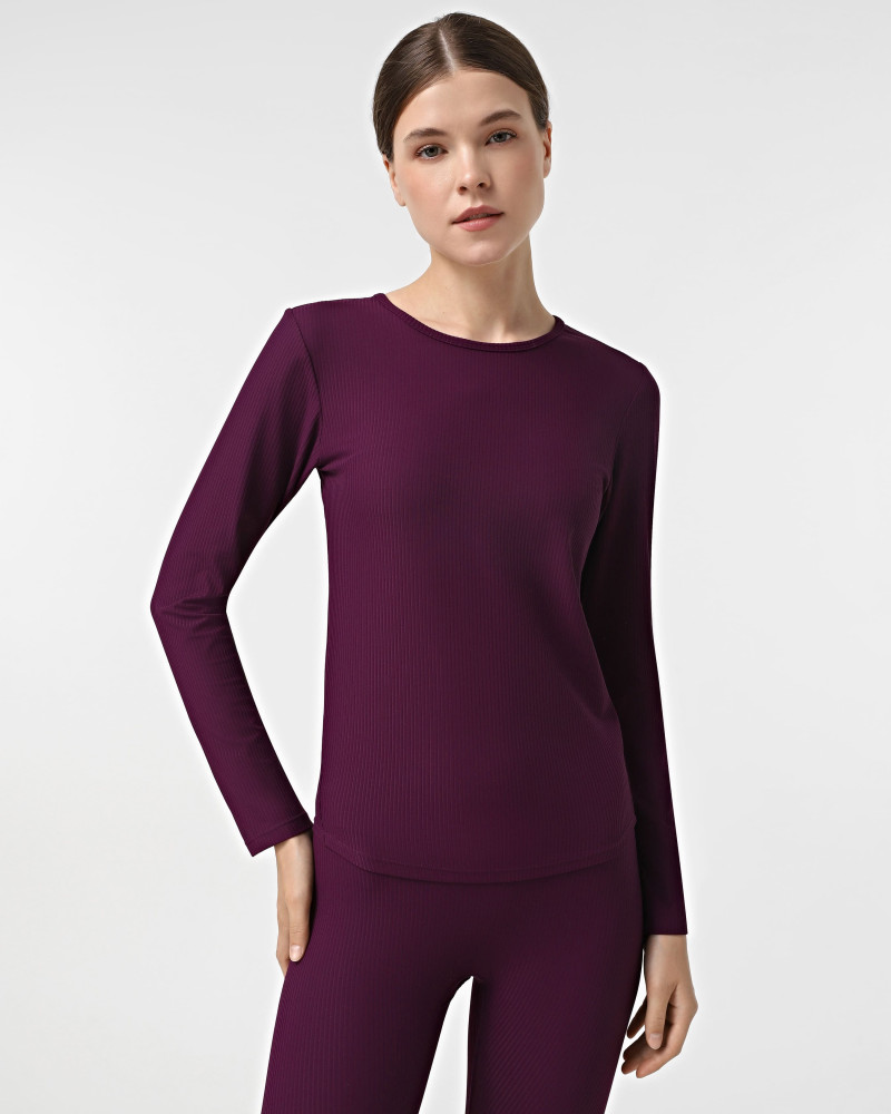 Women's long sleeve t-shirt Evoids Celestra purple 142504-010
