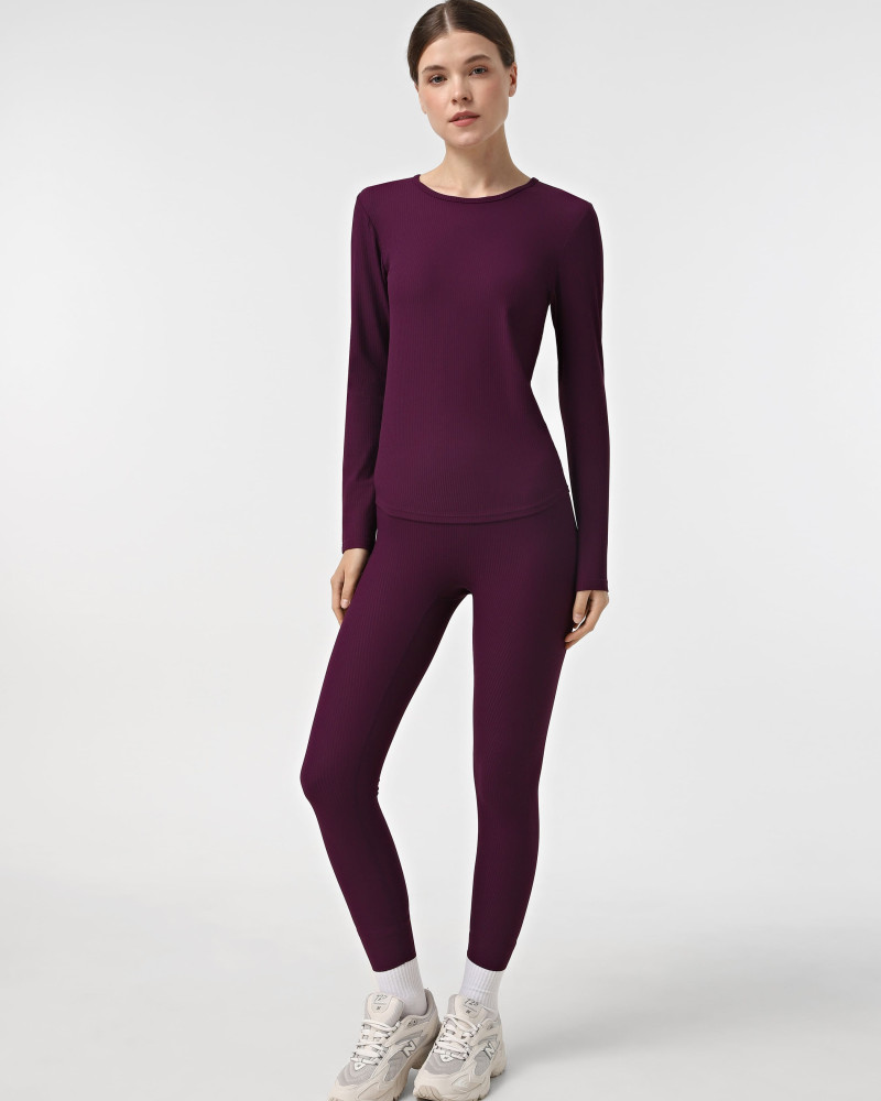 Women's long sleeve t-shirt Evoids Celestra purple 142504-010