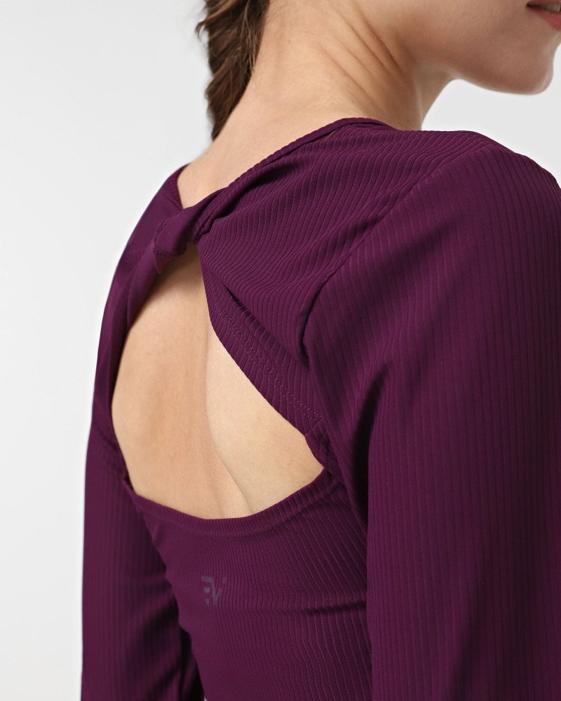 Women's long sleeve t-shirt Evoids Celestra purple 142504-010