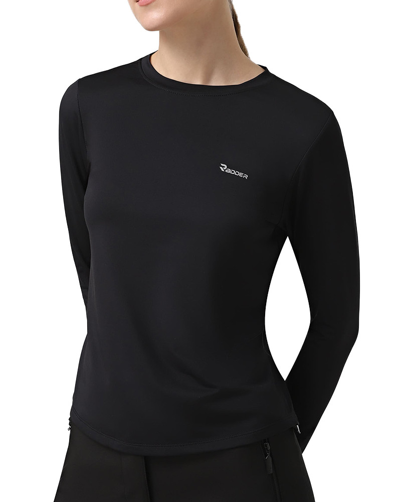 Camiseta de manga larga para mujer Radder Malury negra 152505-010