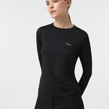 Women's long-sleeve T-shirt Radder Malury black 152505-010