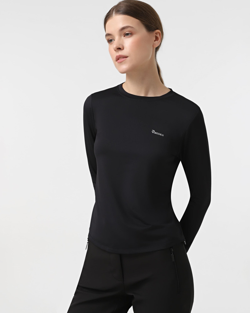 Camiseta de manga larga para mujer Radder Malury negra 152505-010