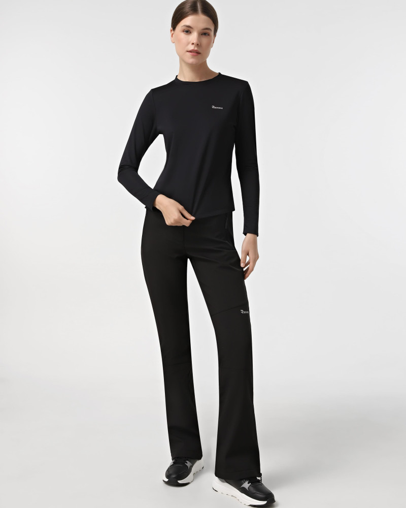 Camiseta de manga larga para mujer Radder Malury negra 152505-010
