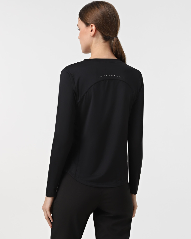 Camiseta de manga larga para mujer Radder Malury negra 152505-010