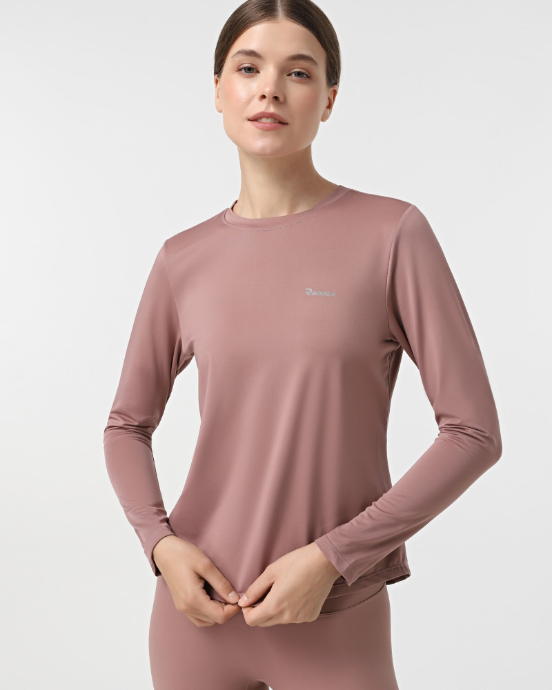 Women's long-sleeve T-shirt Radder Malury pink 152505-600