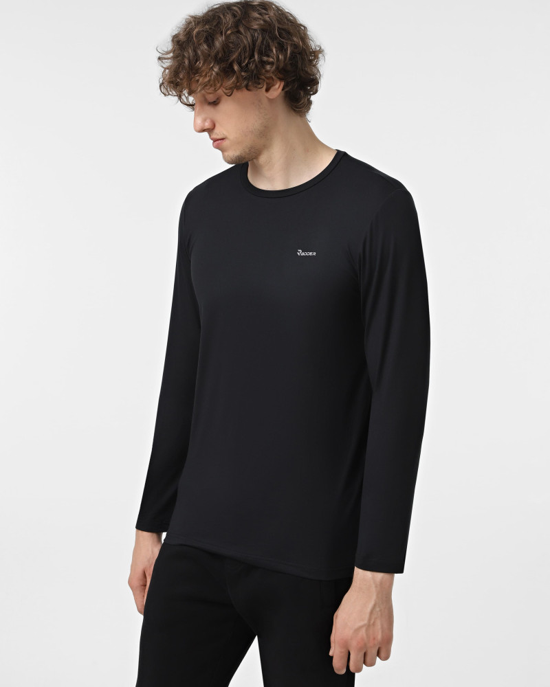 Camiseta de manga larga para hombre Radder Batins negra 152508-010