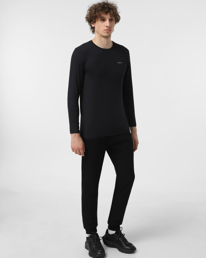 Camiseta de manga larga para hombre Radder Batins negra 152508-010