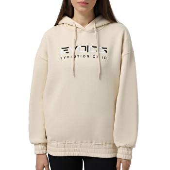 Women's hoodie Evoids Saronsa beige 552510-125
