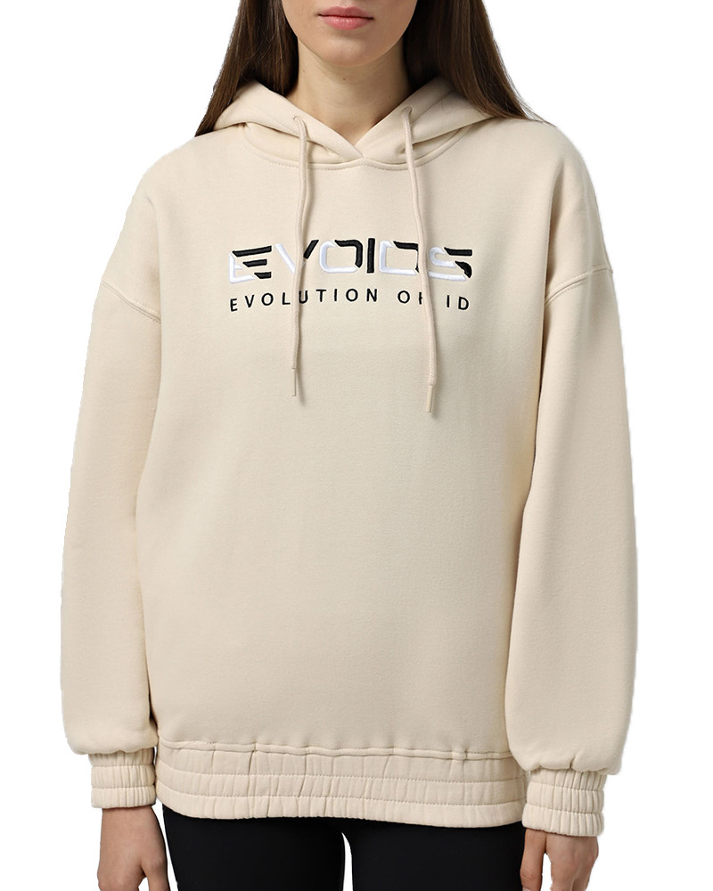 Women's hoodie Evoids Saronsa beige 552510-125