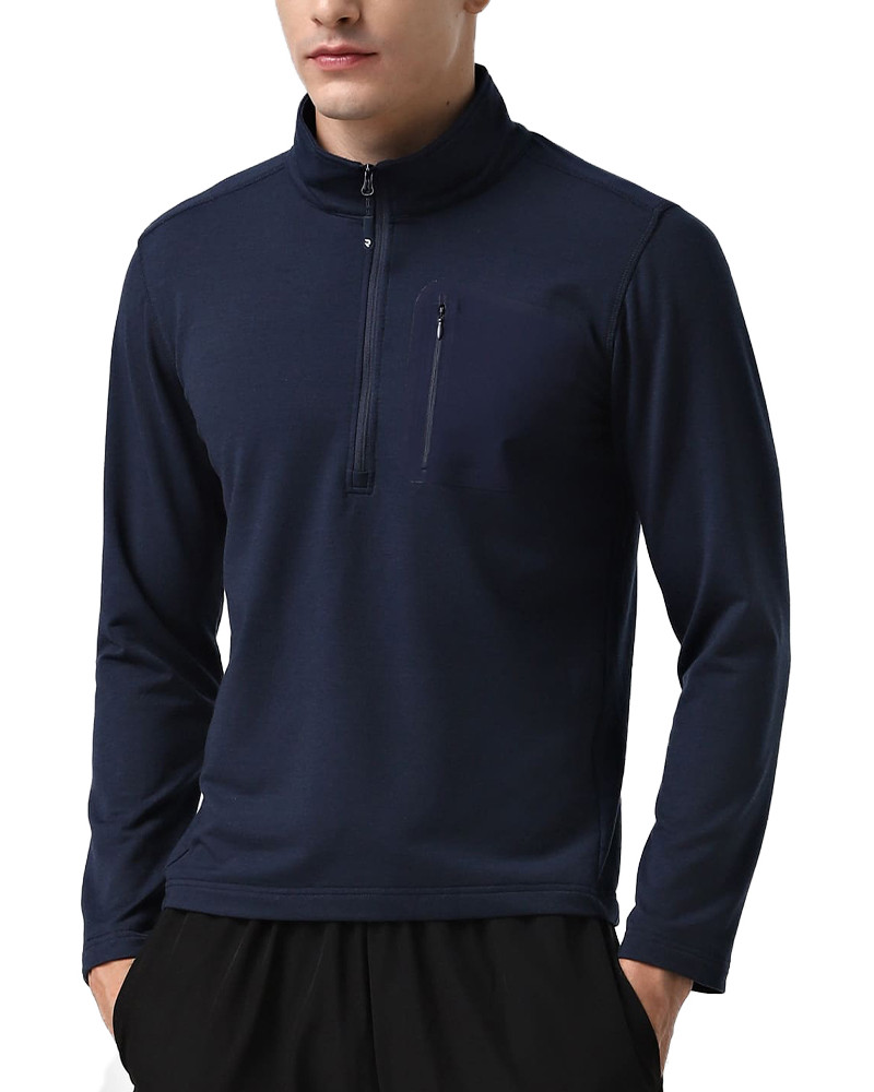 Camiseta de manga larga para hombre Radder Mures azul oscuro 782510-450