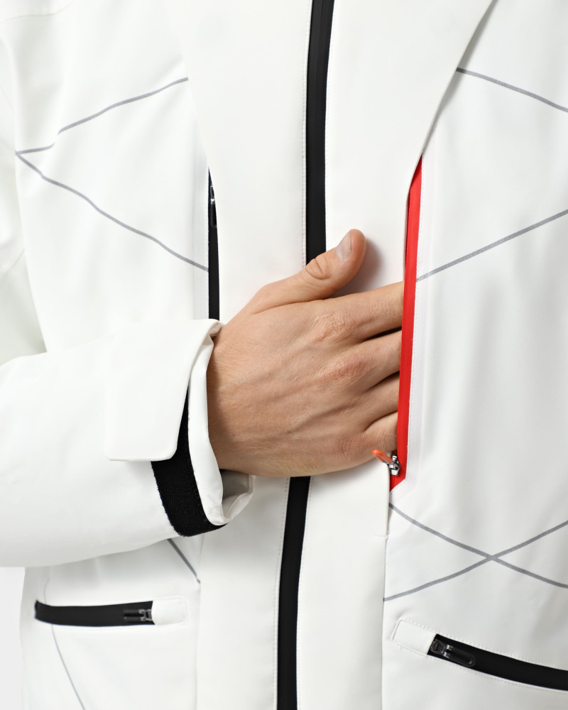 Chaqueta de hombre Larum Crest blanca 302504-100