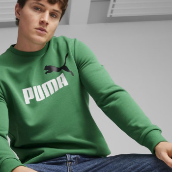 Sudadera para hombre Puma ESS+ 2 Col Big Logo Crew verde 58676386