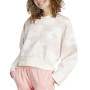 Sudadera de mujer Adidas W FI 3S SWT rosa IW5302
