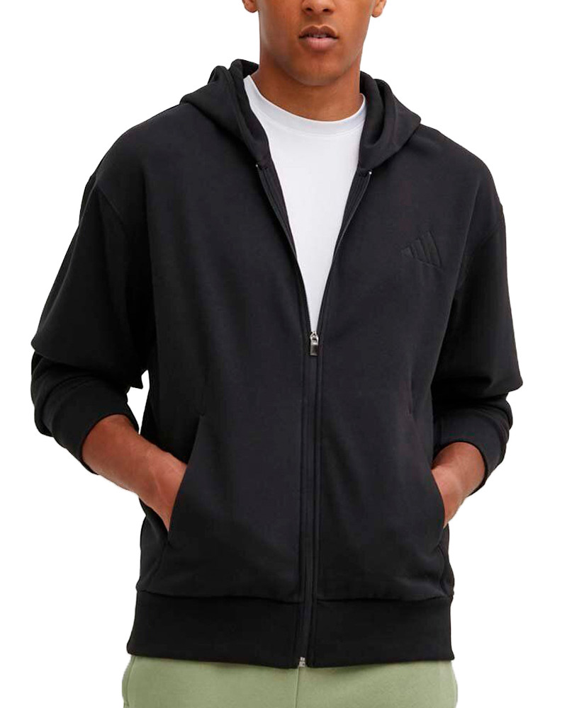 Толстовка чоловіча Adidas M A SZN FL FZ чорна IX1249