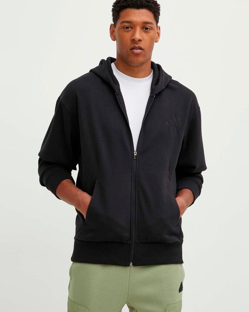 Толстовка чоловіча Adidas M A SZN FL FZ чорна IX1249