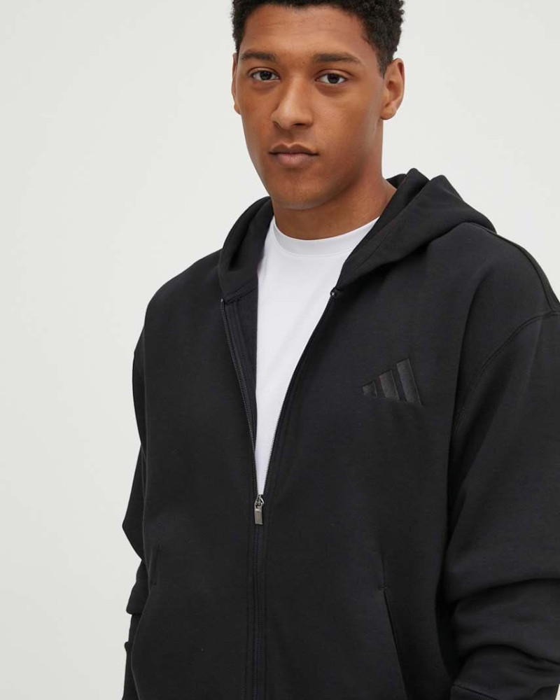 Толстовка чоловіча Adidas M A SZN FL FZ чорна IX1249