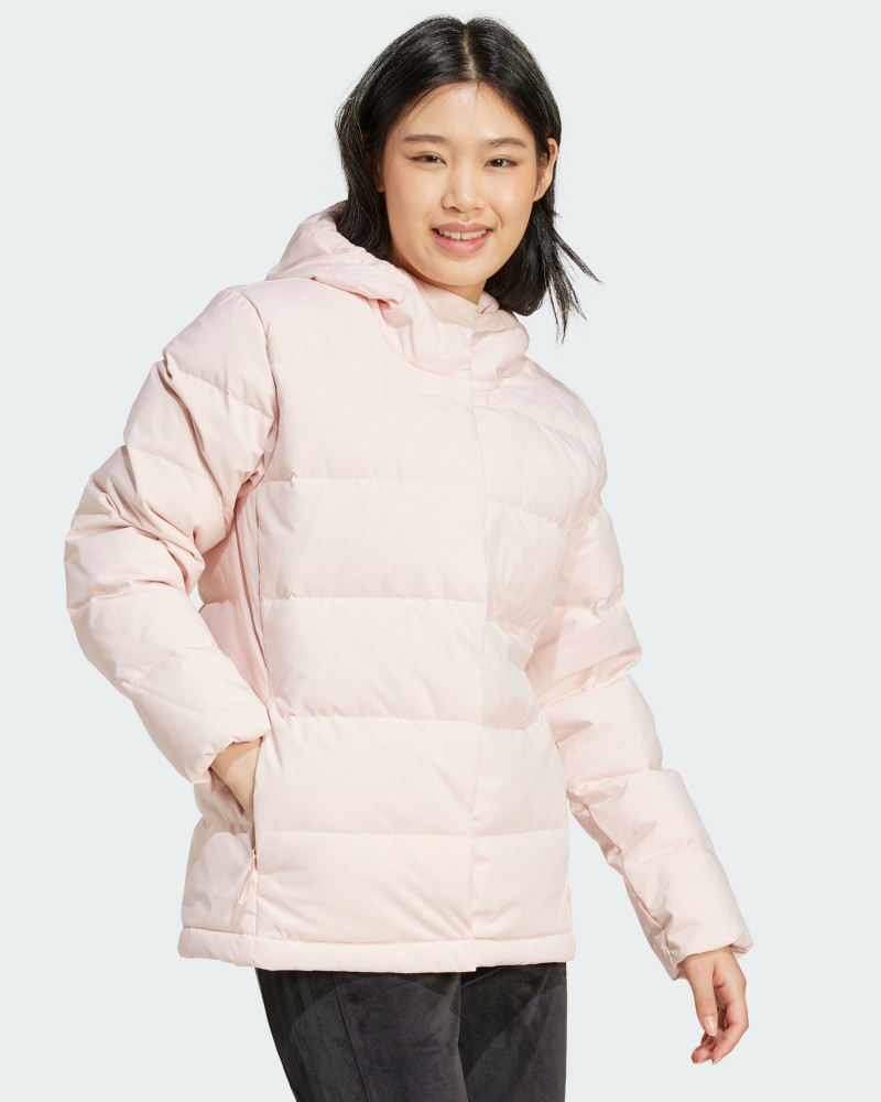 Women's jacket Adidas W HELIONIC HO J pink IX8862