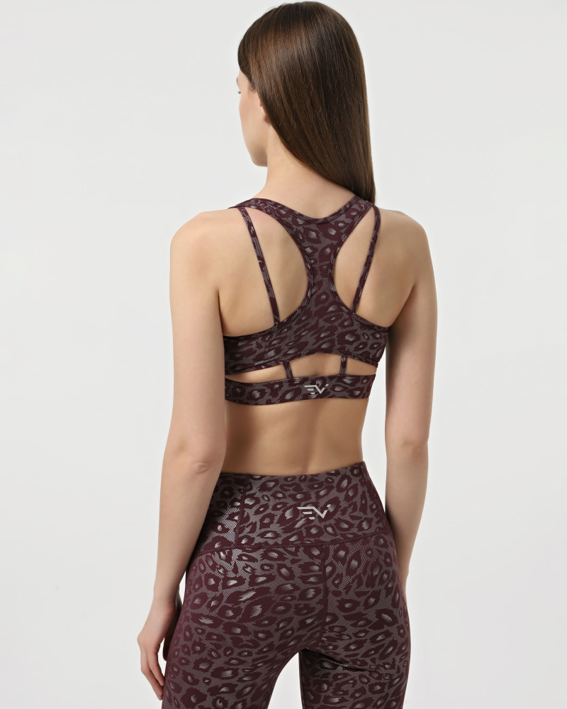 Women's sports bra Evoids Loreto burgundy 932502-670