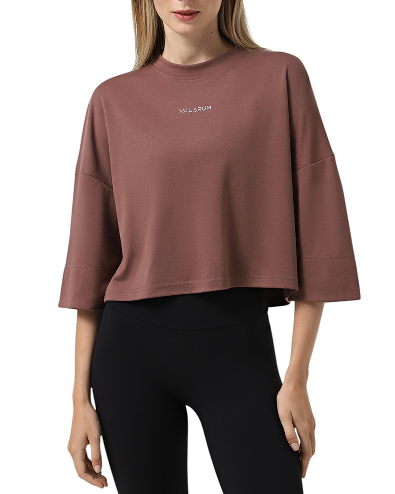 Long-sleeve t-shirt Larum Bariloche brown 942508-200