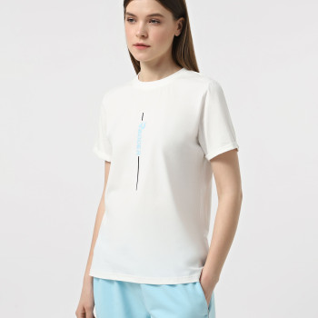 Women's t-shirt Radder Flair milk white 442528-121