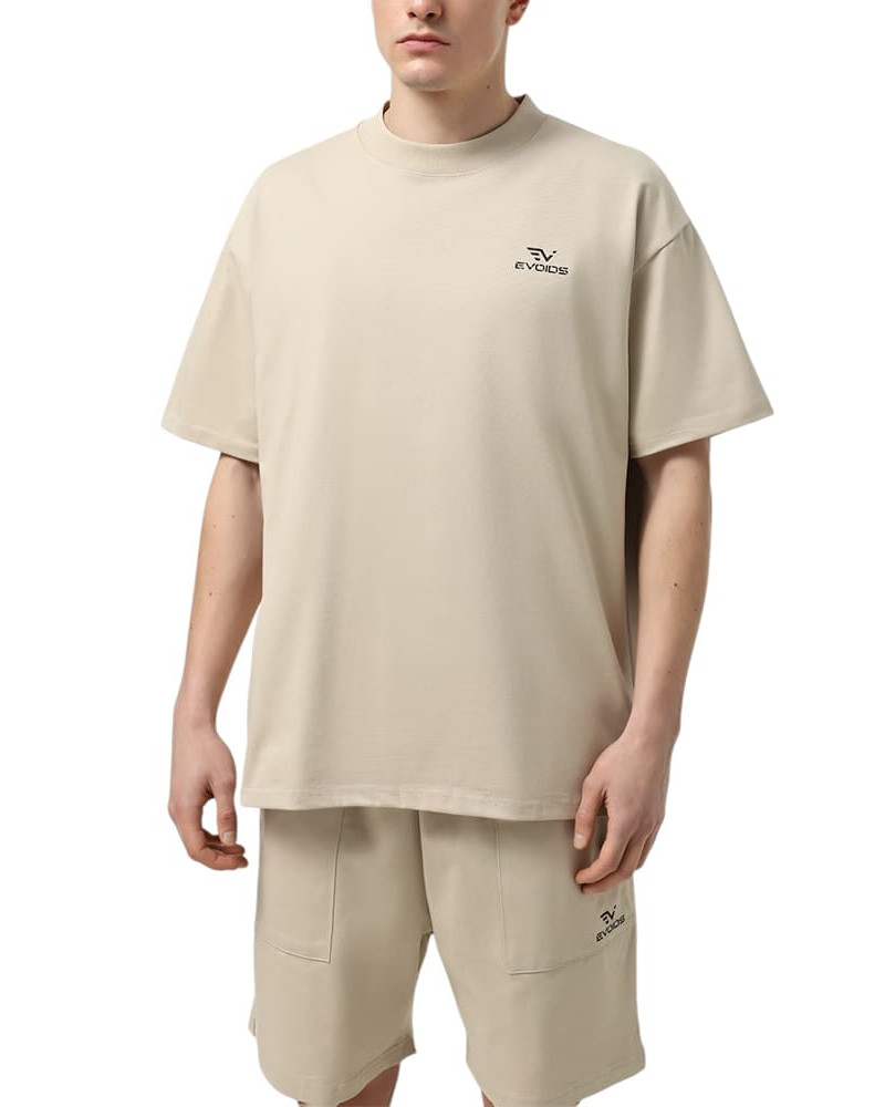 Camiseta de hombre Evoids Oswin beige 552531-125