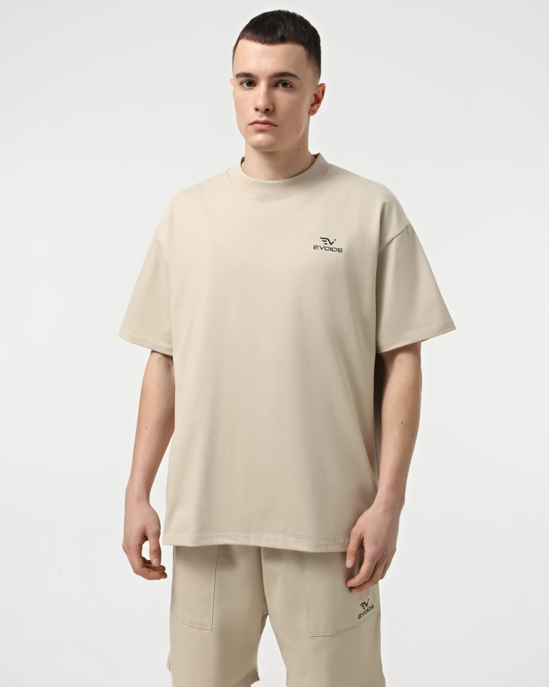 Camiseta de hombre Evoids Oswin beige 552531-125