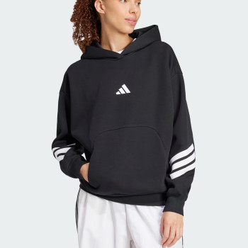 Толстовка жіноча Adidas W FI 3S OH HD чорна JC5426