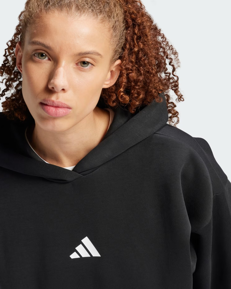 Women's hoodie Adidas W FI 3S OH HD black JC5426