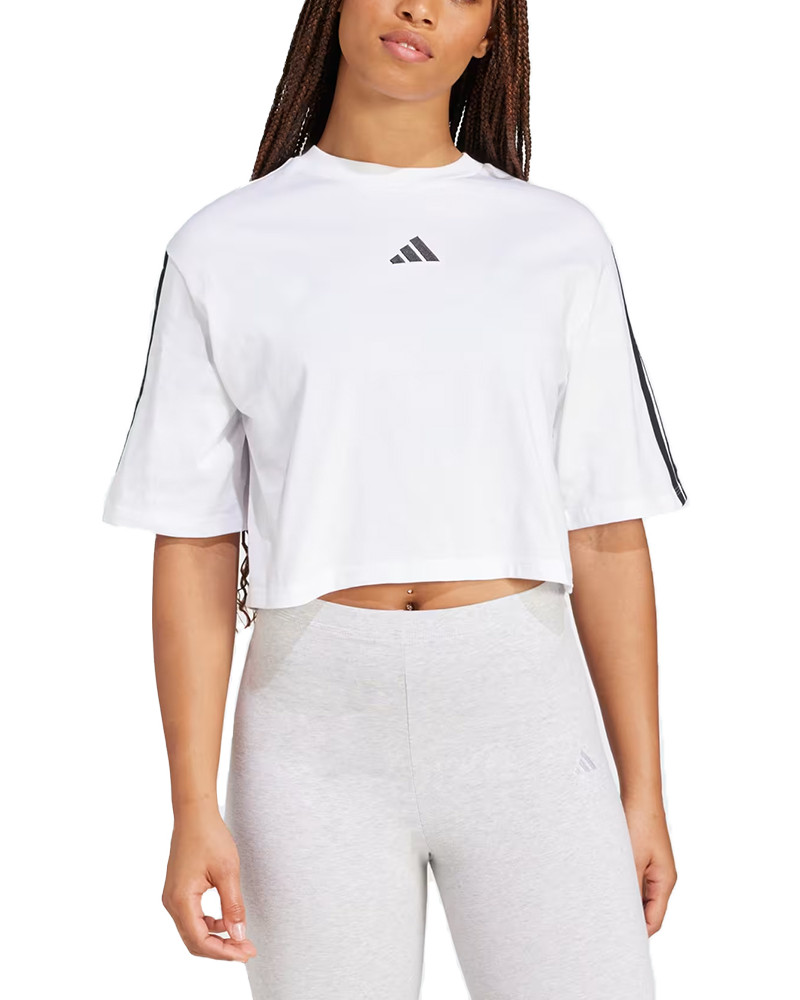 Футболка жіноча Adidas W 3S SJ TLR T біла JD4999