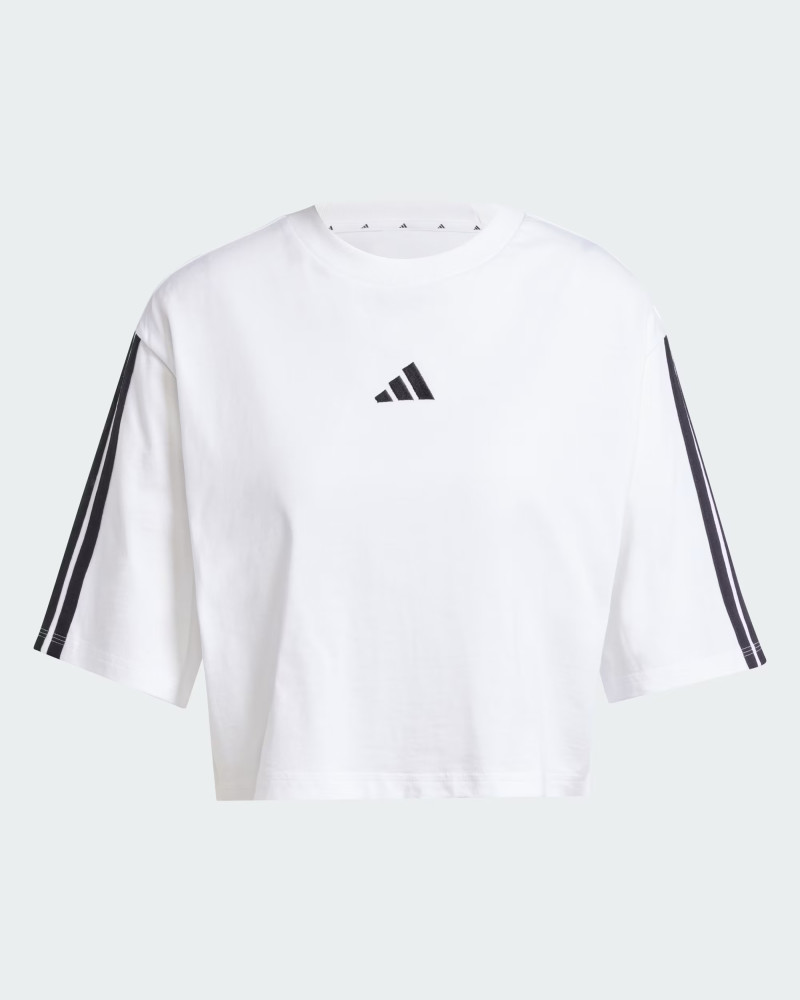 Футболка жіноча Adidas W 3S SJ TLR T біла JD4999