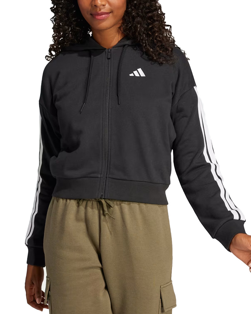 Women's hoodie Adidas W 3S FT FZ HD black JE0052