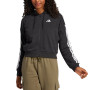 Sudadera de mujer Adidas W 3S FT FZ HD negra JE0052