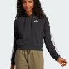 Women's hoodie Adidas W 3S FT FZ HD black JE0052