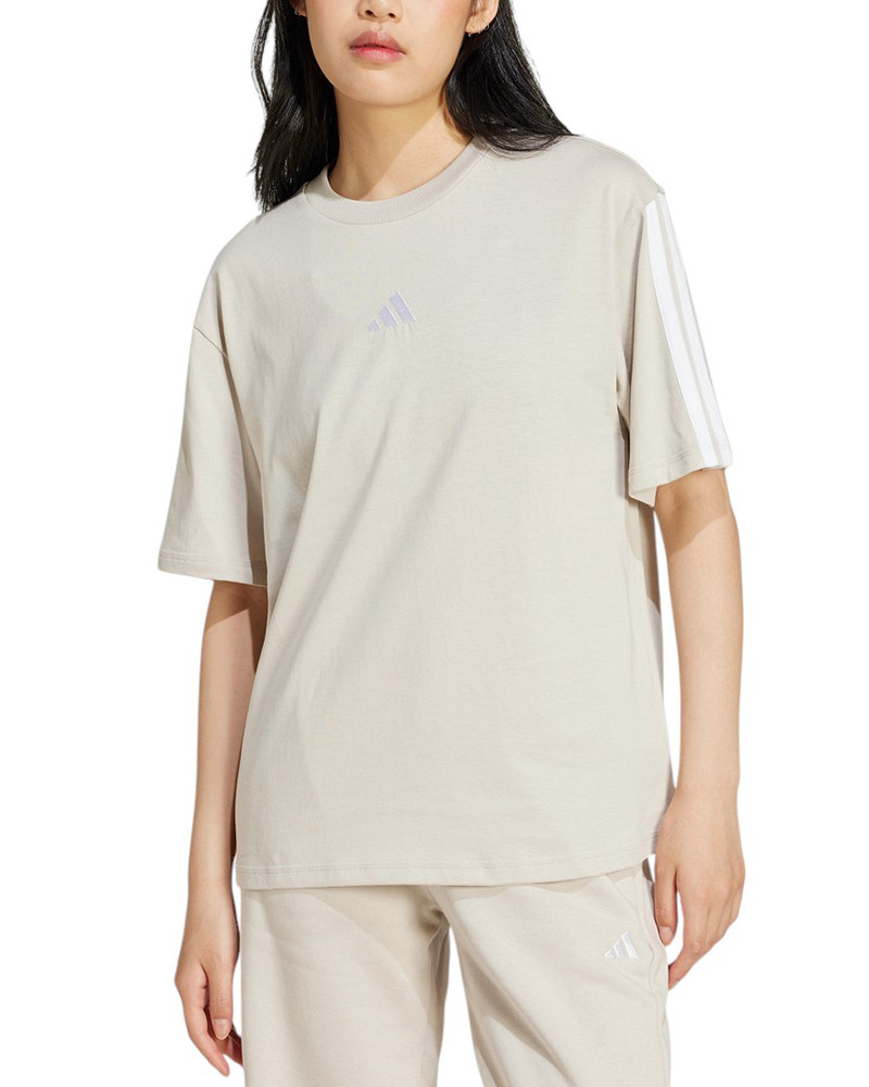 Футболка жіноча Adidas W 3S SJ BF T бежева JE1219