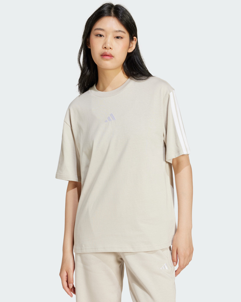 Футболка жіноча Adidas W 3S SJ BF T бежева JE1219