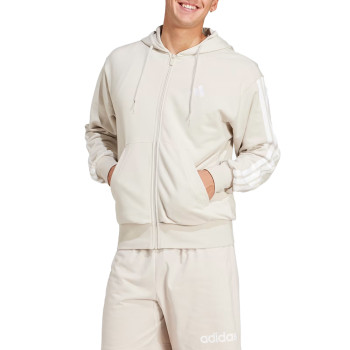 Толстовка чоловіча Adidas M 3S FT FZ HD бежева JE6340