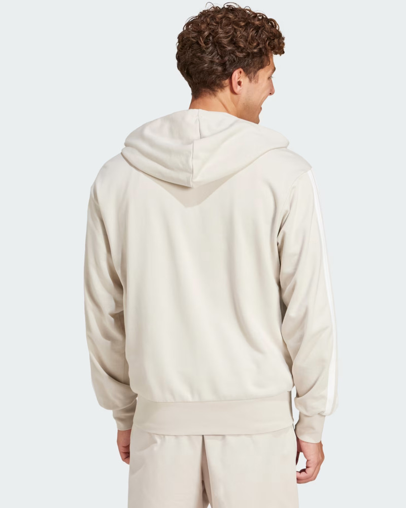 Толстовка чоловіча Adidas M 3S FT FZ HD бежева JE6340