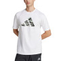 Camiseta de hombre Adidas M C CAMO LOGO T blanca JI6770