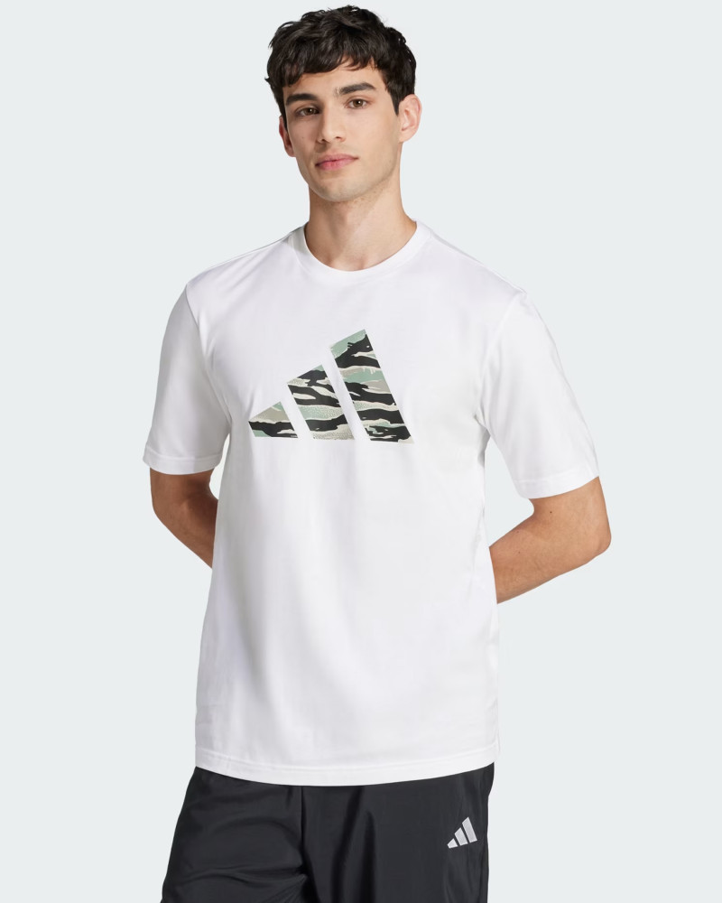 Men's T-shirt Adidas M C CAMO LOGO T white JI6770